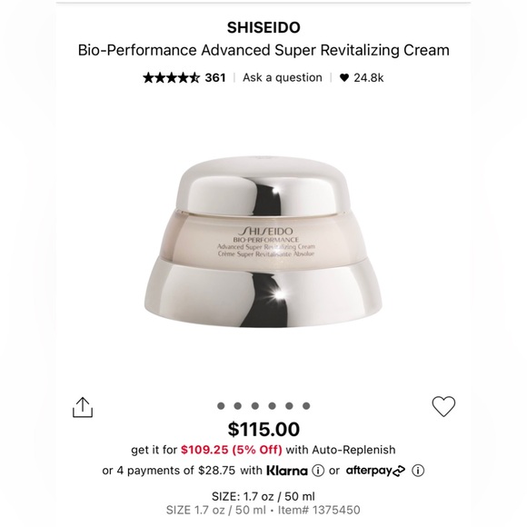 Shisedio Bio-Performance Advanced Super Revitalizing Cream 18ml - Picture 2 of 2